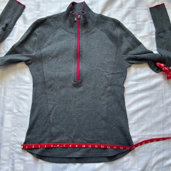 Eddie Bauer Quarter Zip Grey Lightweight Top - Picture 7 of 13